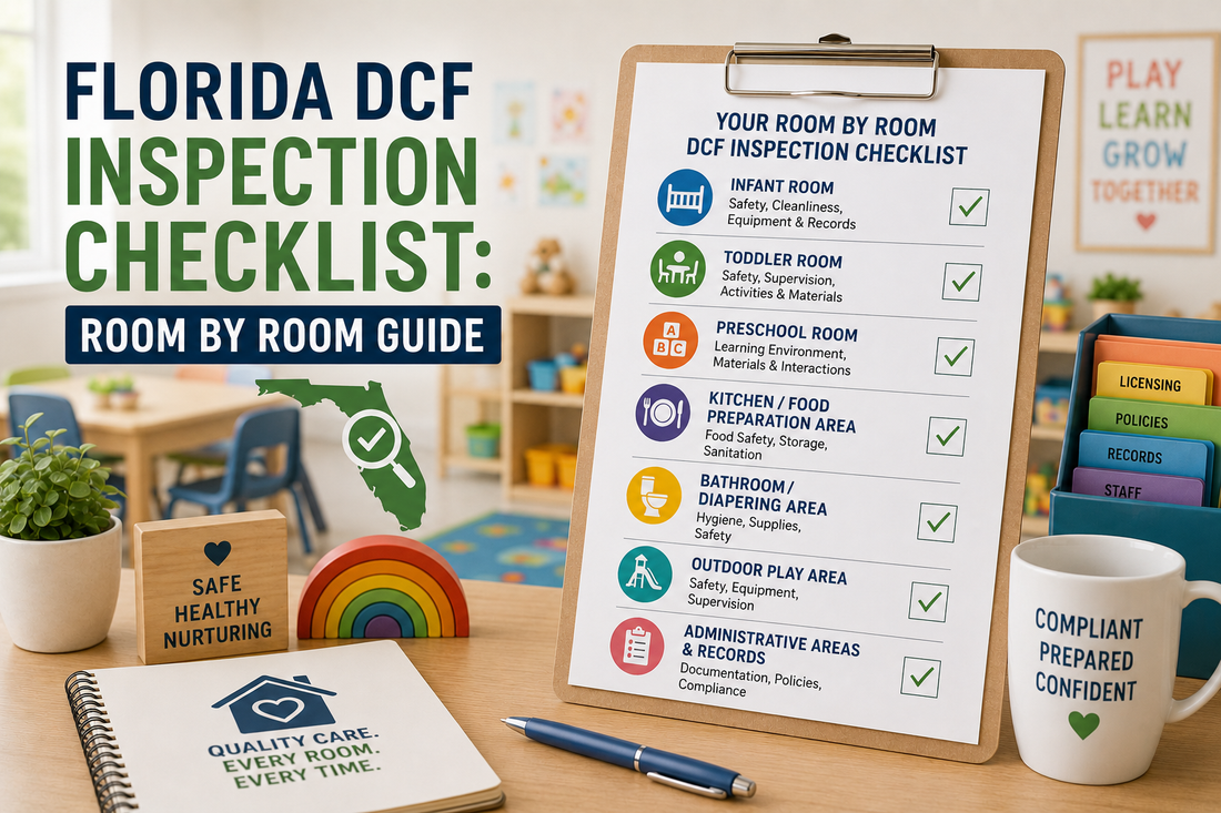 Florida DCF inspection checklist room by room guide for licensed childcare facilities